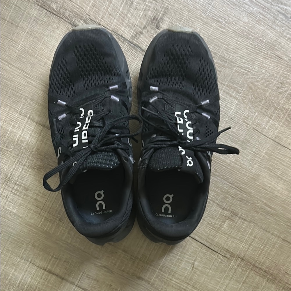 On Running Black Athletic Shoes for Performance